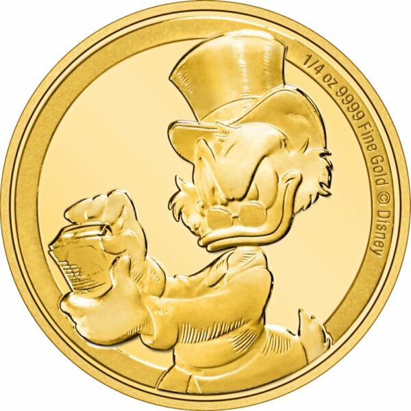 1/4 Unze Gold 75 Jahre Scrooge MCDuck 2022 PP (Auflage: 250 | Polierte Platte)