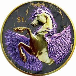 1 Unze Silber Pegasus 2022 (Auflage:100 | coloriert | teilvergoldet)