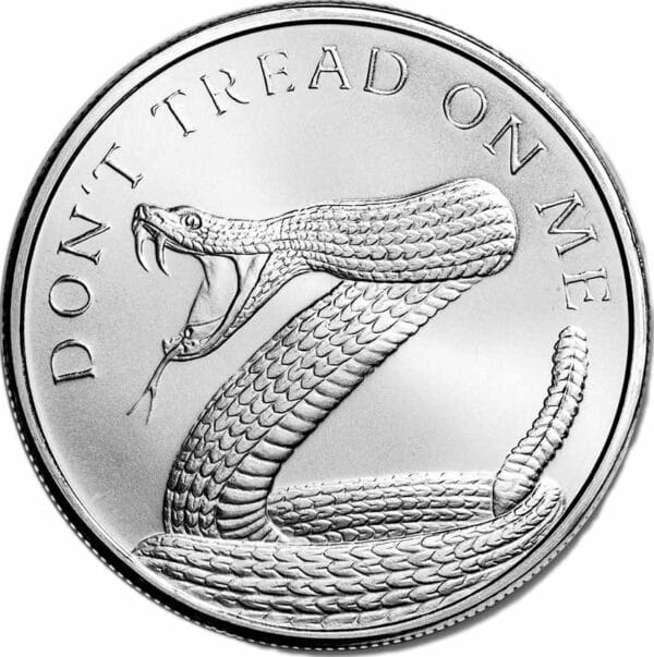 1 Unze Silber Don't tread on me Snake