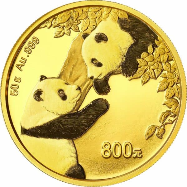 50g Gold China Panda 2023 PP (Auflage: 30.000 | Polierte Platte)