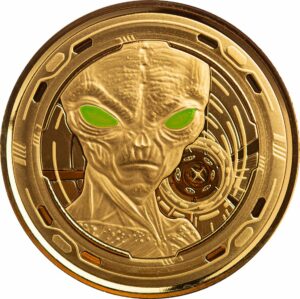 1 Unze Gold Ghana Alien 2022 (Auflage: 100)