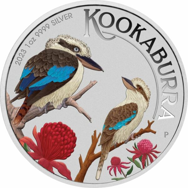 1 Unze Silber Kookaburra 2023 WMF (Auflage: 1.500 | coloriert)