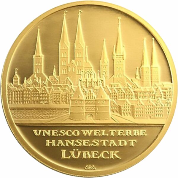 1/2 Unze Gold 100 Euro 2007 Lübeck