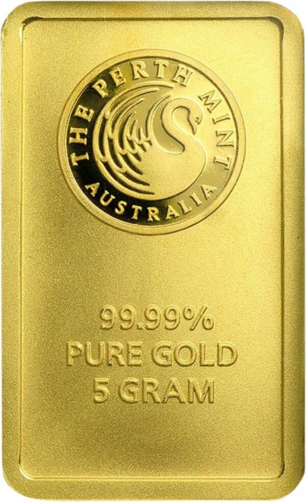 5 g Perth Mint Goldbarren Känguru