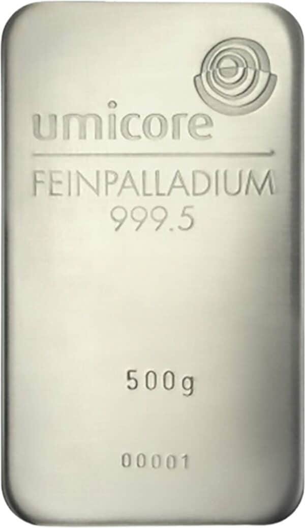 500g Palladiumbarren Umicore