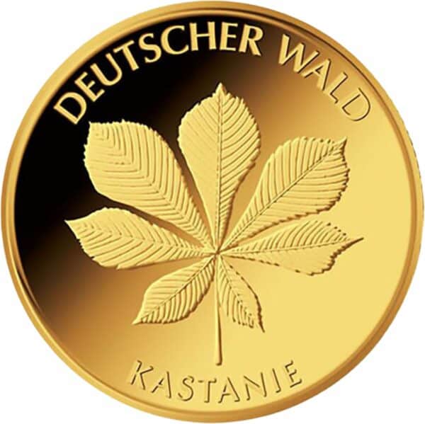 1/8 Unze Gold 20 Euro - Deutscher Wald (Kastanie 2014)