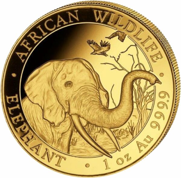 1 Unze Gold Somalia Elefant 2018