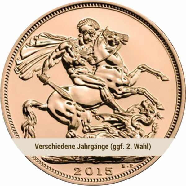 1 Pfund Full Sovereign Elizabeth II. Goldmünze (verschiedene Jahrgänge | ggf. 2 .Wahl)