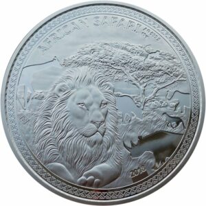 1kg Silber African Safari Löwe 2018 PP (Auflage: 100 | inkl. Holzbox & Zertifikat)