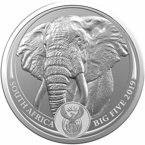 1 Unze Silber Big Five Elefant 2019 (Auflage: 15.000 | 1. Motiv)