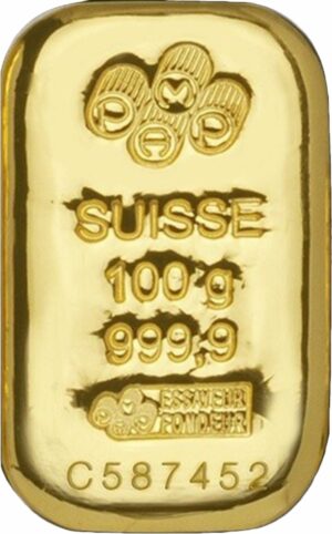 100 g Goldbarren PAMP Suisse