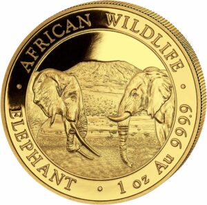 1 Unze Gold Somalia Elefant 2020