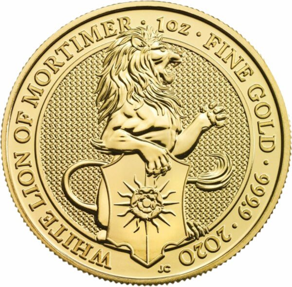 1 Unze Gold The Queen's Beasts The White Lion of Mortimer 2020