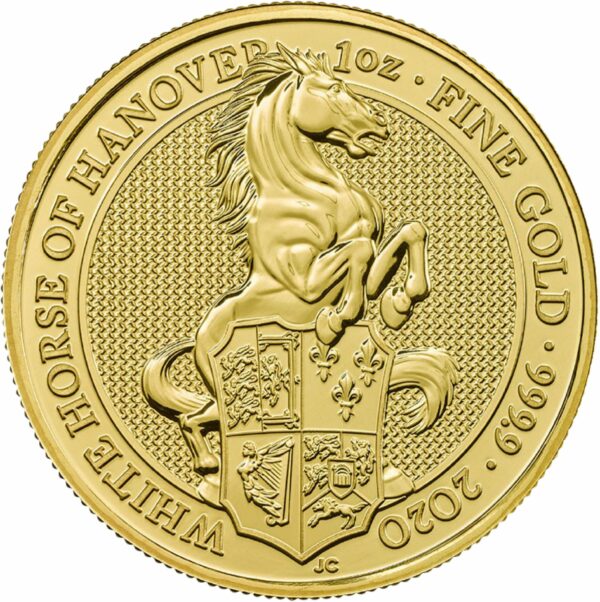 1 Unze Gold The Queen's Beasts The White Horse of Hanover 2020