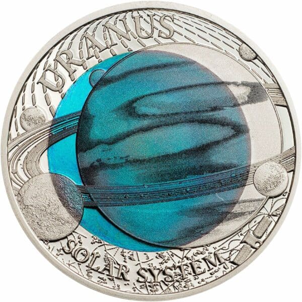 2 Dollar Niob Solarsystem Uranus 2018 PP (Auflage: 3.000 | Polierte Platte)