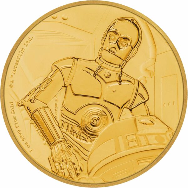 1 Unze Gold C-3PO Star Wars 2017 PP (Auflage: 500 | Polierte Platte)