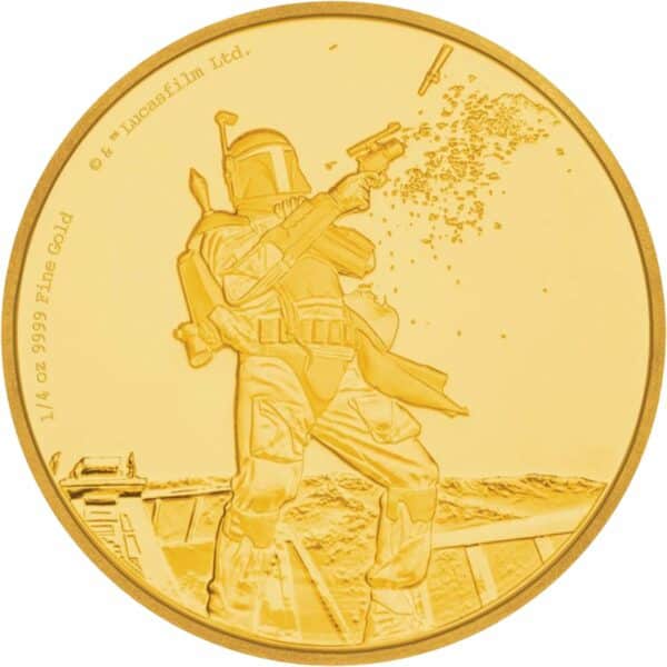 1/4 Unze Gold Boba Fett Star Wars 2017 PP (Auflage: 500 | Polierte Platte)