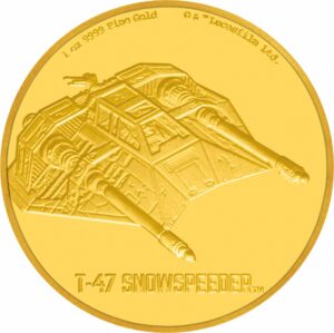 1 Unze Gold Star Wars T-47-Snowspeeder 2020 PP (Auflage: 50 | Polierte Platte | 5.Motiv)