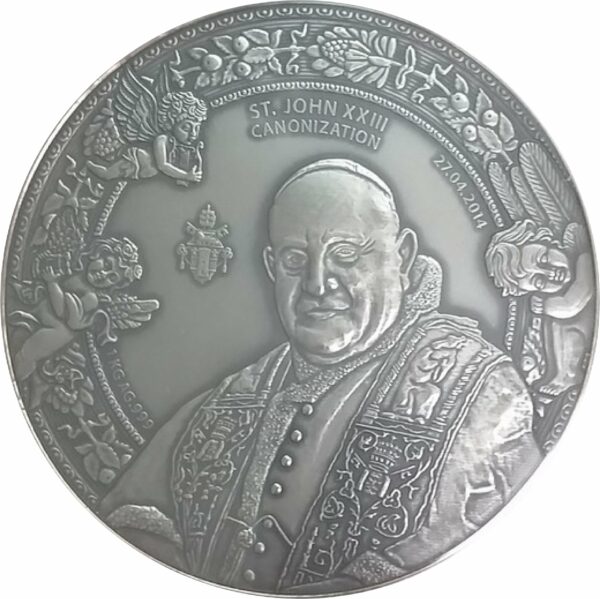 1kg Silber Papst Johannes XXIII. 2014 AF (Auflage: 58 | Antik Finish)