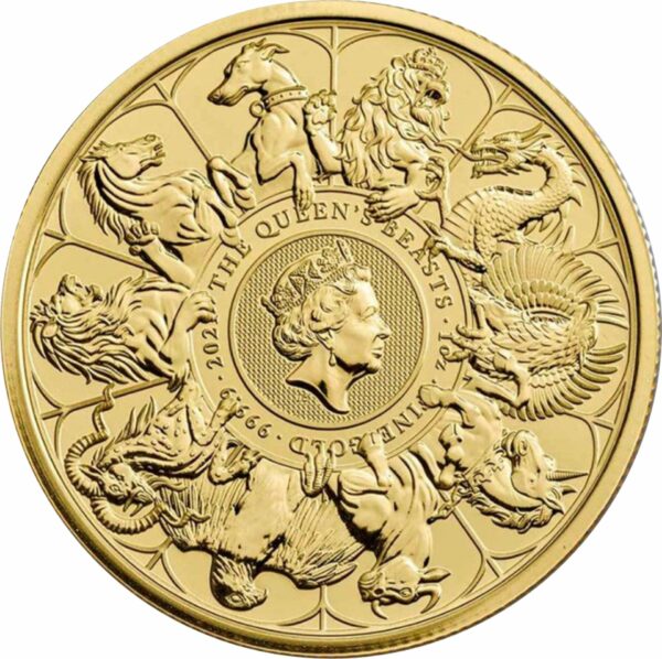 1 Unze Gold The Queen's Beasts Collection Completer Coin 2021