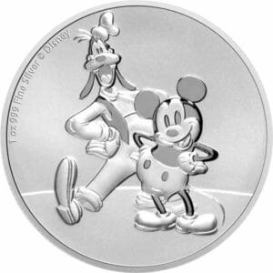 1 Unze Silber Mickey und Goofy 2021 (Auflage. 15.000)