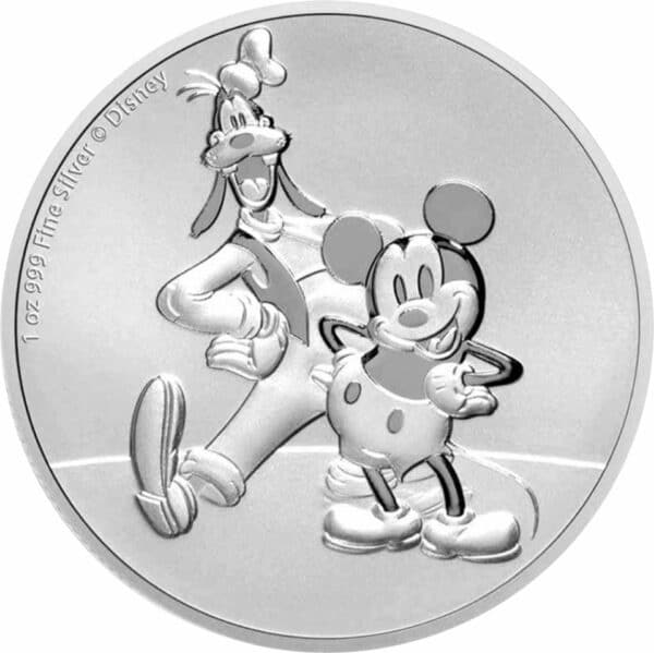 1 Unze Silber Mickey und Goofy 2021 (Auflage. 15.000)