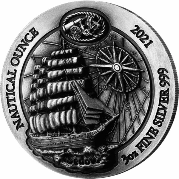 3 Unzen Silber Nautical Sedov 2021 (Auflage: 1.000 | High Relief)