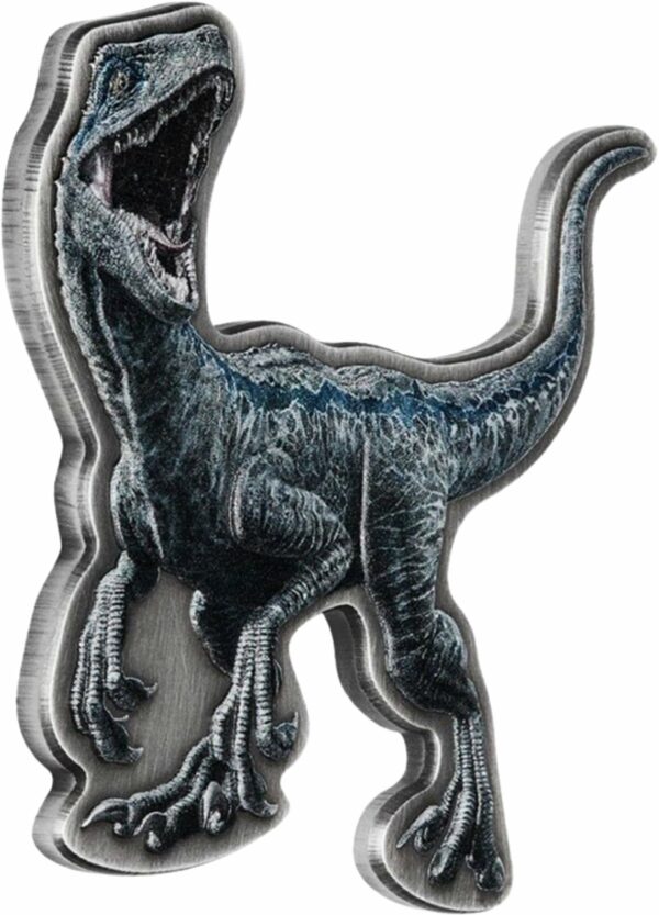 2 Unze Silber Jurassic World Velociraptor AF (Auflage: 600 | Antik Finish)