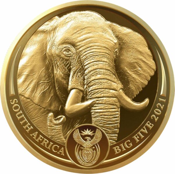 1/4 Unze Gold Big Five II Elefant 2021 PP (Auflage: 2.000 | Polierte Platte)