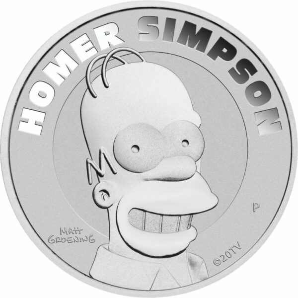 1 Unze Silber Homer Simpson 2022 (Auflage: 22.500)