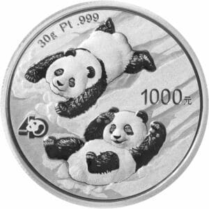 30 g Platin China Panda 2022 (Auflage:10.000)