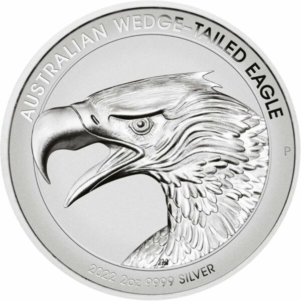 2 Unze Silber Wedge Tailed Eagle 2022 High Relief Piedfort (Auflage: 2.000 | Reverse Proof)