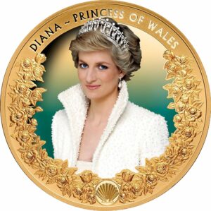 1 Unze Gold Diana Prinzessin von Wales 2022 PP (Auflage: 150 | Polierte Platte | coloriert)