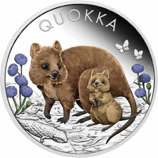 1 Unze Silber Australian Quokka 2022 PP (Auflage: 5.000 | coloriert | Polierte Platte)