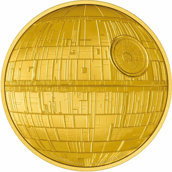 5 Unze Gold Todesstern Star Wars 2022 PP (Auflage: 25 | Polierte Platte)