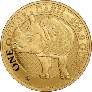 1 Unze Gold Nashorn India Wildlife 2022 (Auflage: 200 | im Etui)