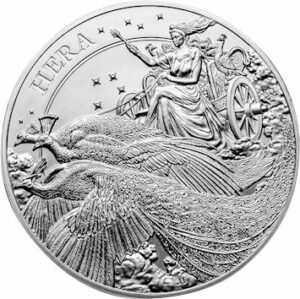 5 Unze Silber Hera und die Pfaue 2022 (Auflage: 1.000)