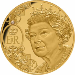 1 Unze Gold Queen Elizabeth II. - In Gedenken 2022 PP (Auflage: 250 | Polierte Platte | mit Diamant)