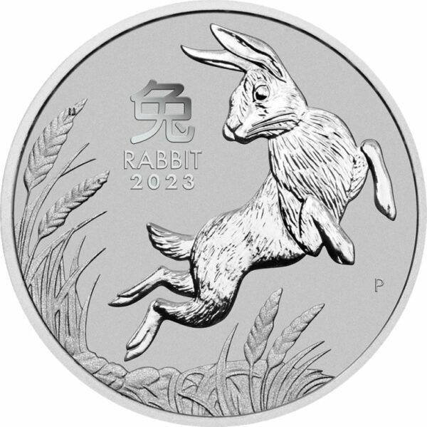 1 Unze Platin Lunar III Hase 2023 (Auflage: 5.000)