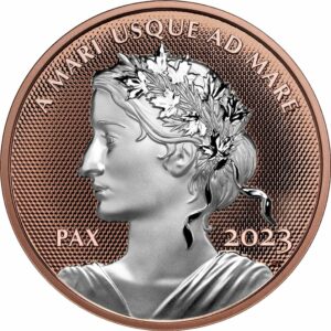 1 Unze Silber Peace Dollar 2023 PP (Auflage: 6.000 | Polierte Platte | mit Roségold veredelt)