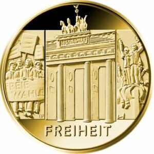 1/2 Unze Goldeuro Säulen der Demokratie - Freiheit (Auflage 175.000 | Buchstabe A)