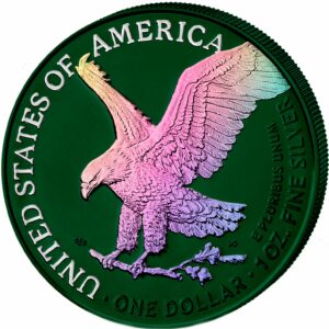 1 Unze Silber American Eagle 2023 Green Hologramm (Auflage: 50 | coloriert)