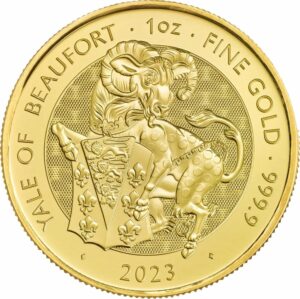 1 Unze Gold The Royal Tudor Beasts Yale of Beaufort 2023