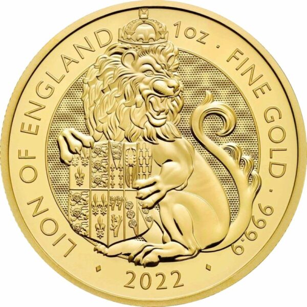 1 Unze Gold The Royal Tudor Beasts Lion of England 2022