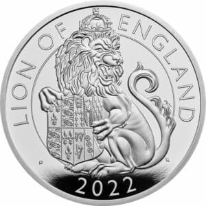 1 Unze Silber Tudor Beasts Lion of England 2022 PP (Auflage: 6.000 | Polierte Platte)