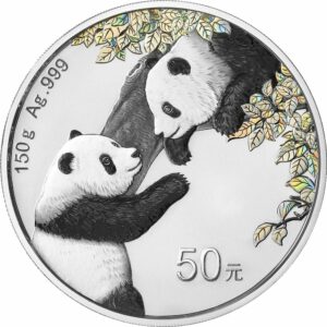 150g Silber China Panda 2023 PP (Polierte Platte | Auflage: 30.000)