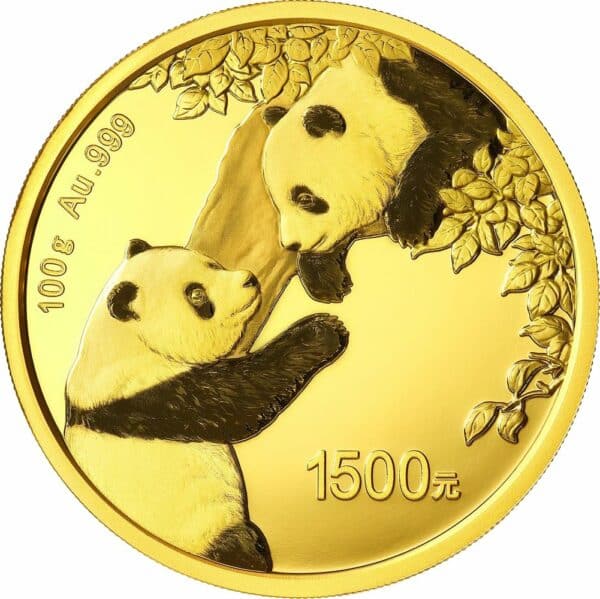 100g Gold China Panda 2023 PP (Auflage: 20.000 | Polierte Platte)