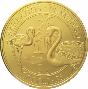 1 Unze Gold Barbados Flamingo 2022 (Auflage: 100)