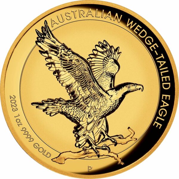 1 Unze Gold Wedge Tailed Eagle 2023 PP High Relief (Auflage: 500 | Polierte Platte)