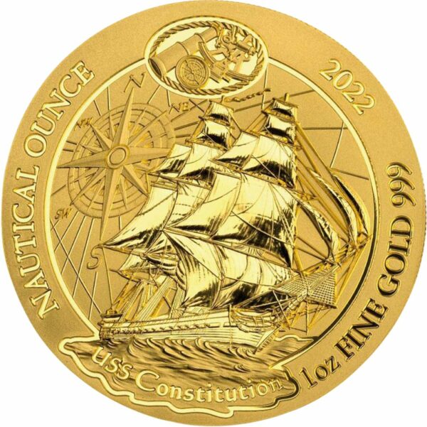 1 Nautische Unze Gold USS Constitution 2022 (Auflage: 100)